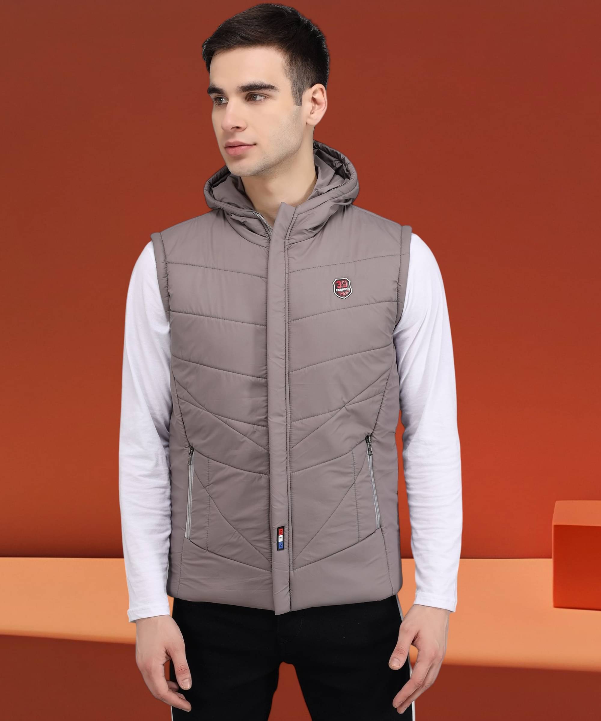     			BRAYLES Polyester Men's Puffer Jacket - Grey ( Pack of 1 )