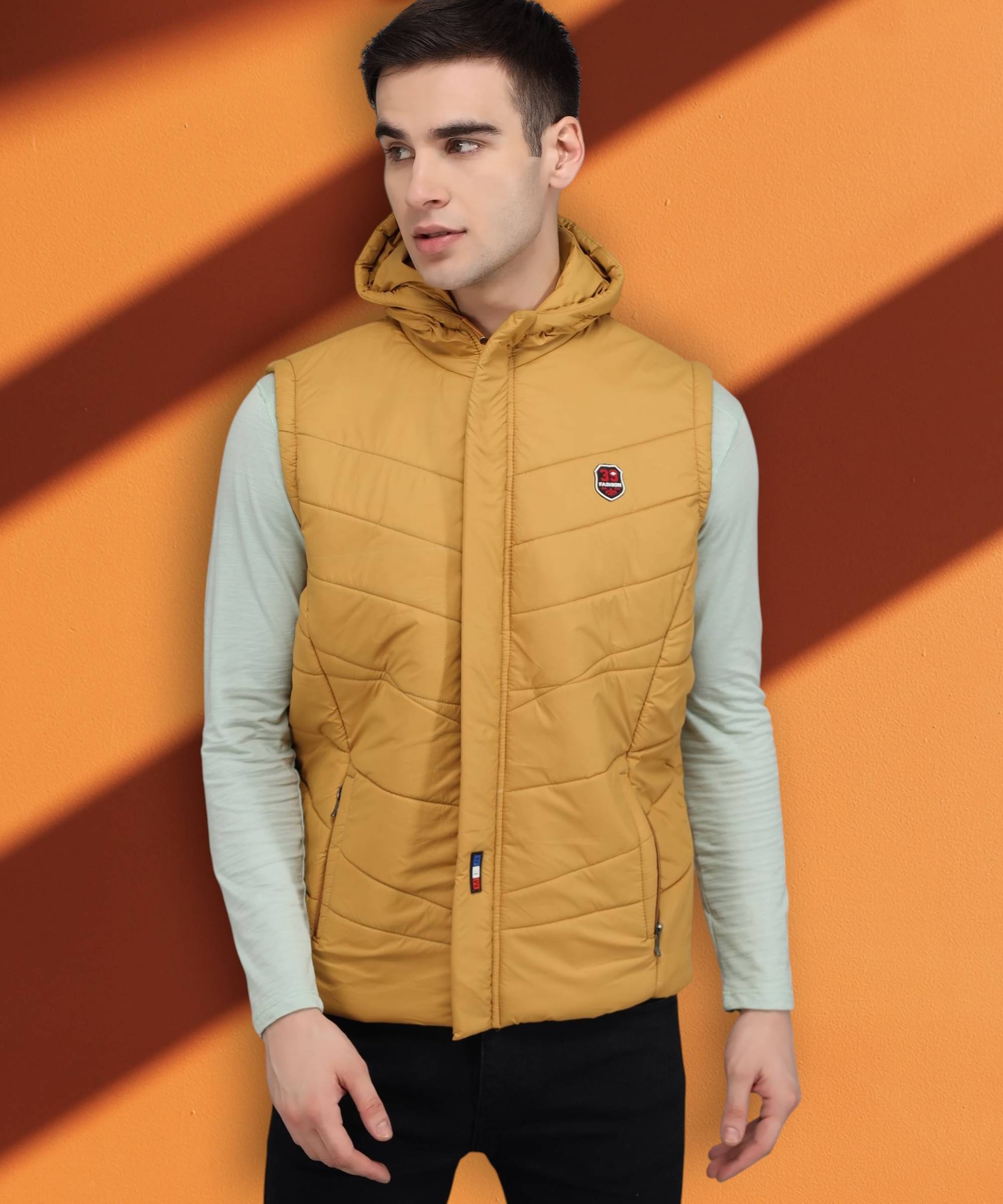BRAYLES Polyester Men's Puffer Jacket - Mustard ( Pack of 1 ) BRAYLES Polyester Men's Puffer Jacket - Mustard ( Pack of 1 )
