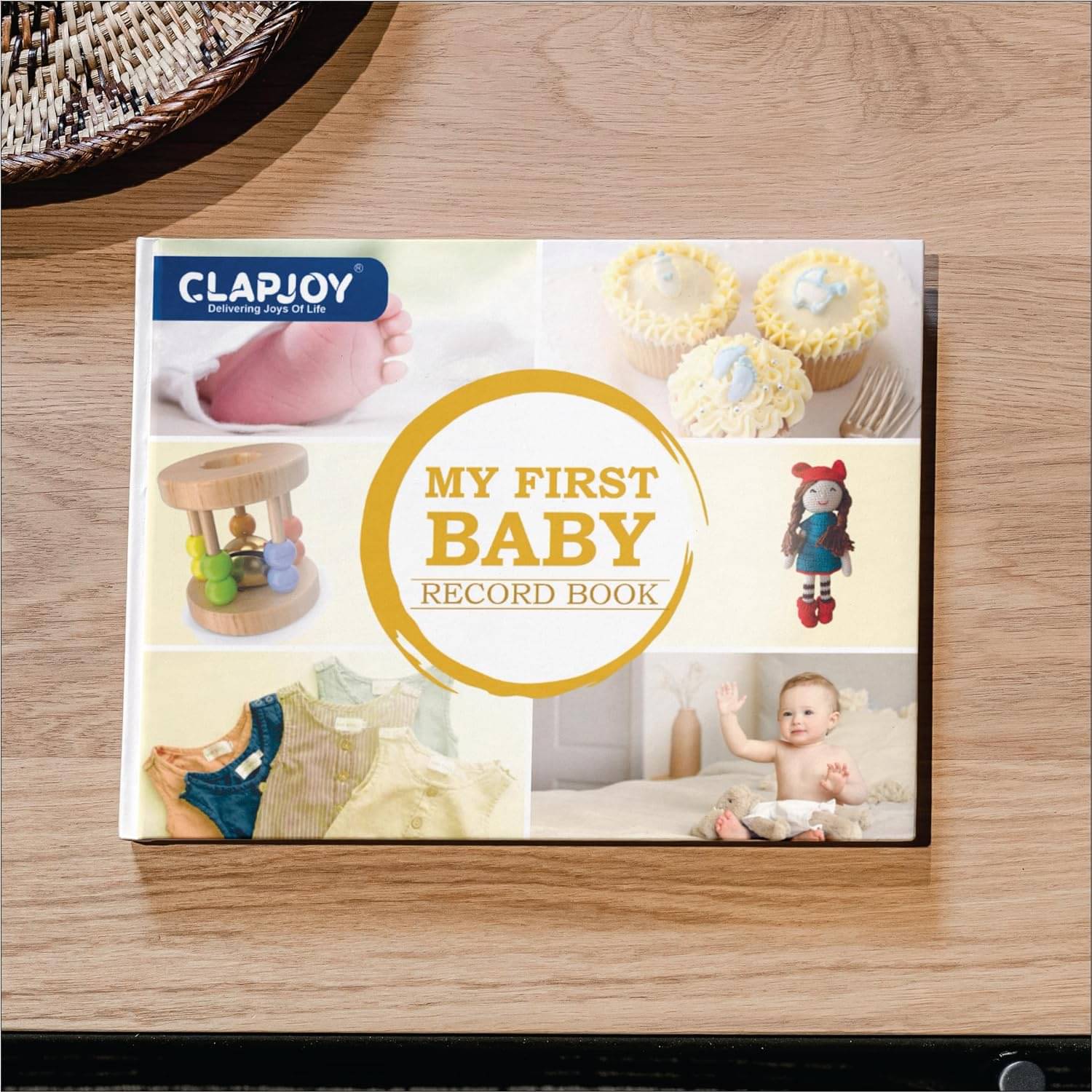     			Clapjoy My First Baby Record Book Newborn Journal To Cherish Memories And Milestones Ideal Gift For Expecting Parents and Baby Shower - 120+ Pages, 45+ Photo Spaces
