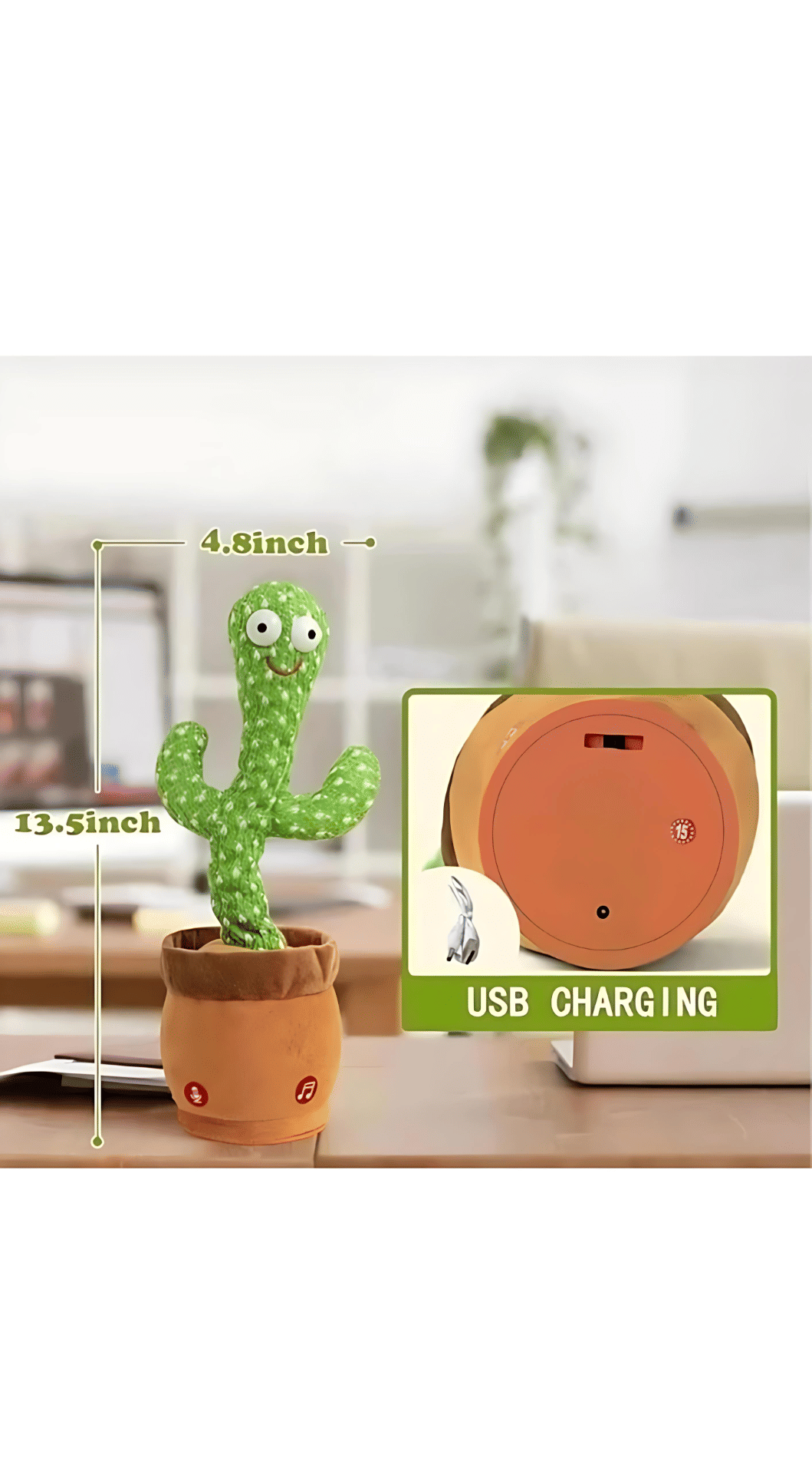     			Dancing Cactus with Microphone & Speaker Toy