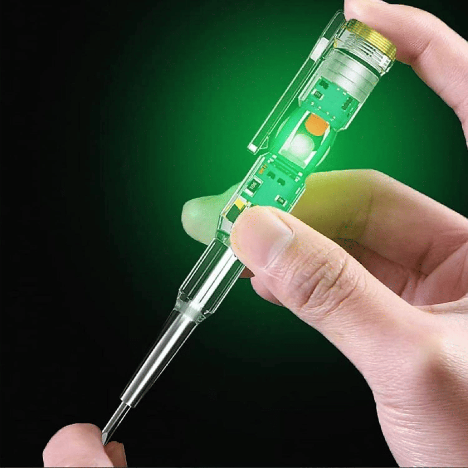     			High-Brightness Intelligent Voltage Tester Pen - Multi-function LED Test Pen with Screwdriver for Electric Power Testing, Voltage Tester Detector