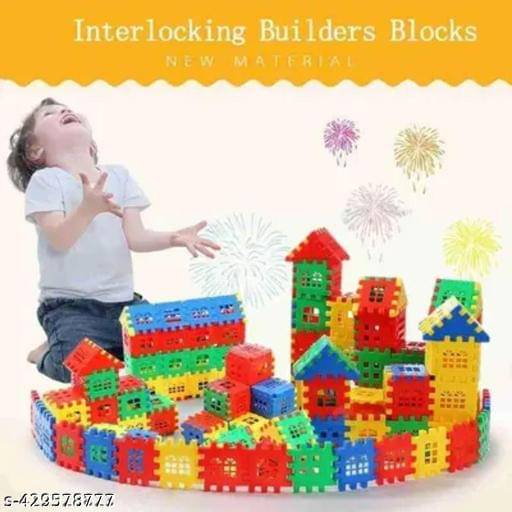     			Home Building Block 75+ pieces Educational DIY House Blocks - Creative Learning Set Educational Toys Learning Plastic Puzzles Windows Kids Early Game Set for Children Boys & Girls 2,3,4,5,6,7+ Years old Activity toy gift under 200 100 Cactus Pillow Cushion