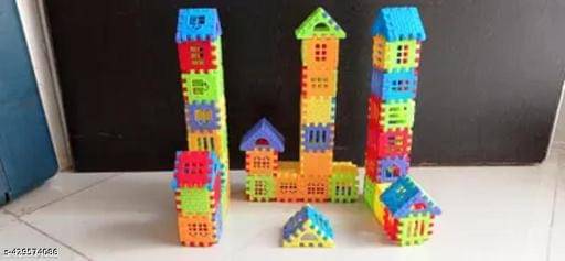     			Home Building Block 80+ pieces DIY House Block Toy - Interactive Learning Set Educational Toys Learning Plastic Puzzles Windows Kids Early Game Set for Children Boys & Girls 2,3,4,5,6,7+ Years old Activity toy gift under 200 100 Cactus Pillow Cushion Soft