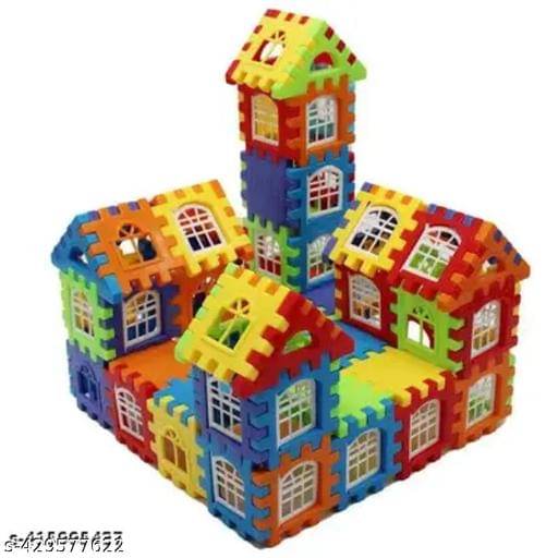     			Home Building Block 80+ pieces Educational DIY House Blocks - Building Fun Toy Educational Toys Learning Plastic Puzzles Windows Kids Early Game Set for Children Boys & Girls 2,3,4,5,6,7+ Years old Activity toy gift under 200 100 Cactus Pillow Cushion Soft