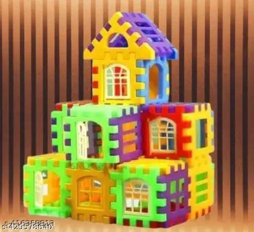     			Home Building Block 80+ pieces DIY House Block Toy - Creative Building Activity Educational Toys Learning Plastic Puzzles Windows Kids Early Game Set for Children Boys & Girls 2,3,4,5,6,7+ Years old Activity toy gift under 200 100 Cactus Pillow Cushion Sof