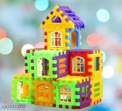     			Home Building Block 80+ pieces Educational DIY House Blocks - STEM Educational Toy Educational Toys Learning Plastic Puzzles Windows Kids Early Game Set for Children Boys & Girls 2,3,4,5,6,7+ Years old Activity toy gift under 200 100 Cactus Pillow Cushion