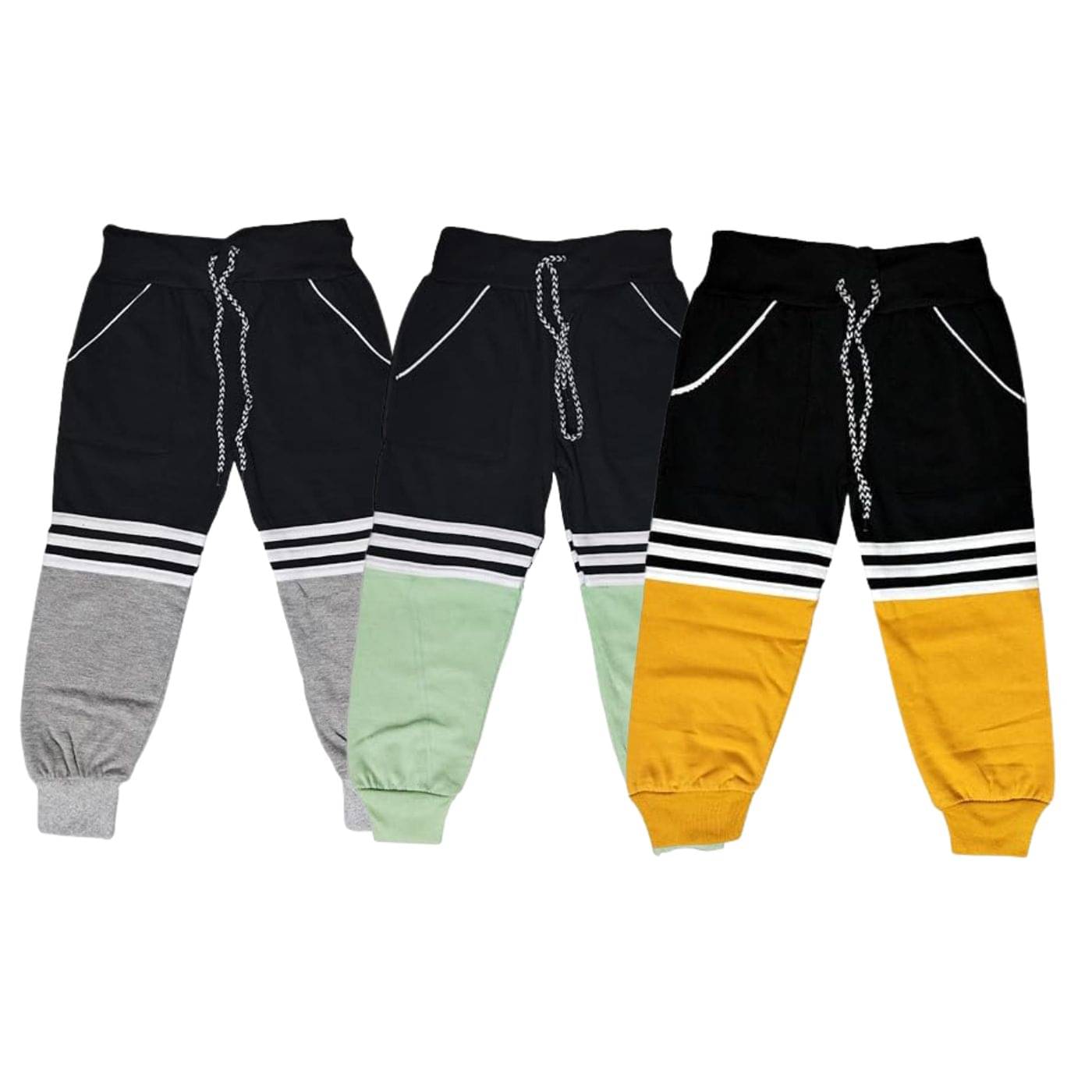     			Indicrafts Pack of 3 Boys Cotton Trackpant ( Multicolor )