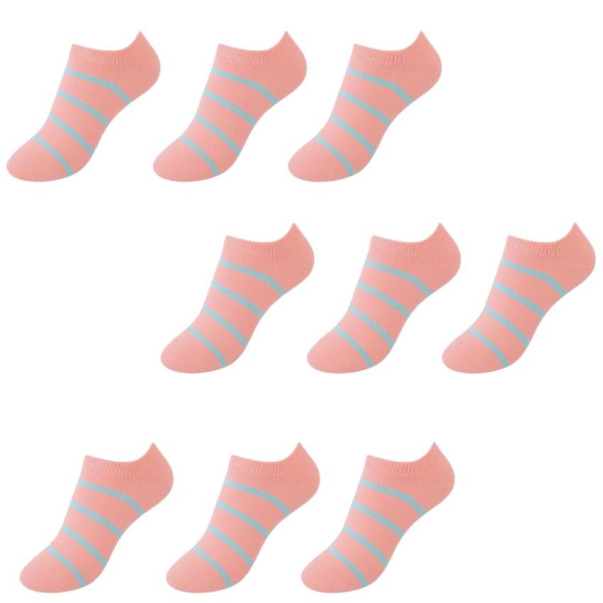     			KALRA MAGIC Pack of 9 Women's Cotton Ankle Length Socks ( Red )