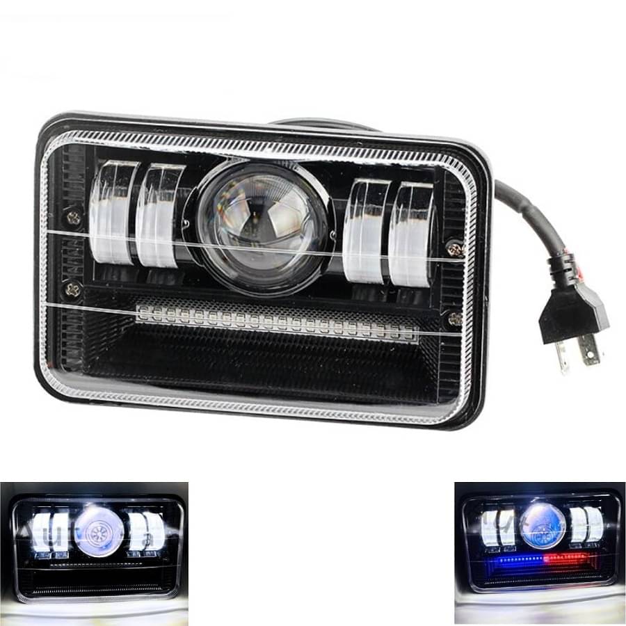     			LED Headlight Hi/Low Beam With 3 Mode Red and Blue Flashing For Hero Splendor Plus, Splendor Pro, Splendor
