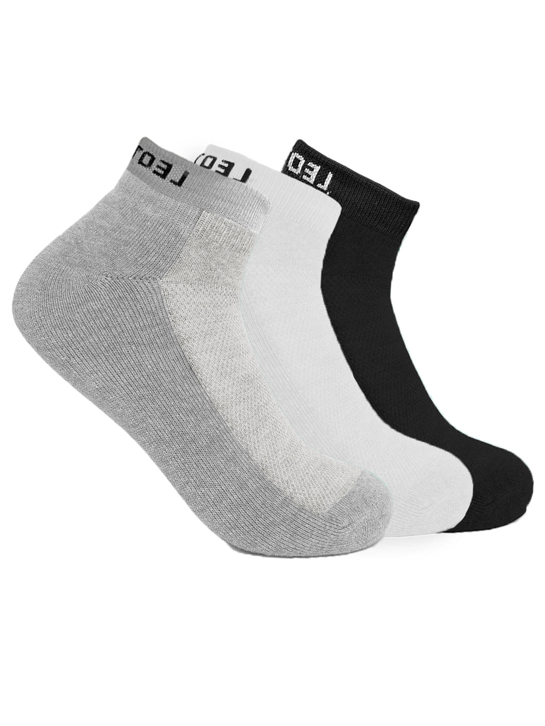     			Leotude Pack of 3 Men's Cotton Blend Mid Length Socks ( Multicolor )