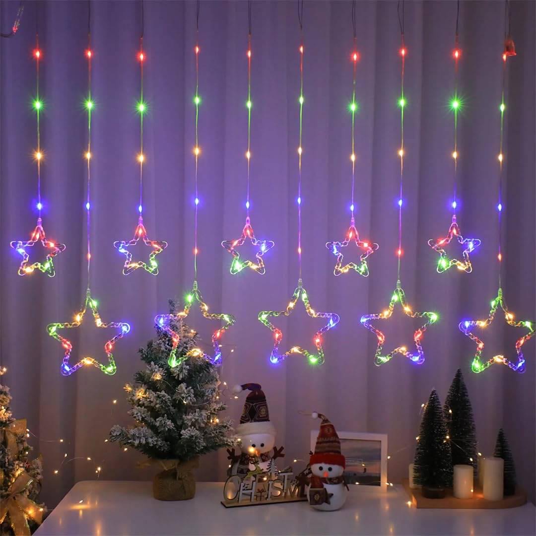 MIRADH Multicolor 2Mtr Curtain String Light ( Pack of 1 ) MIRADH Multicolor 2Mtr Curtain String Light ( Pack of 1 )