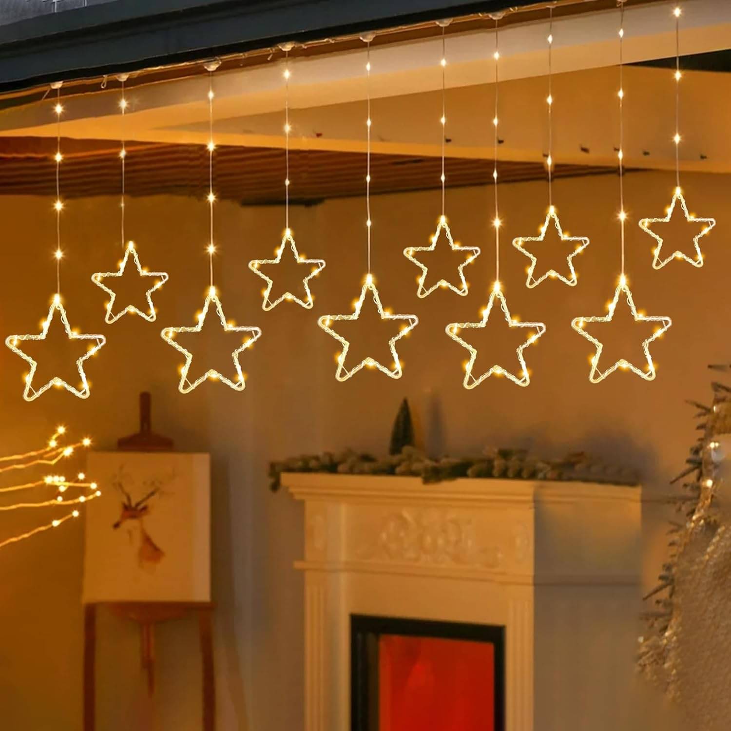 MIRADH Yellow 2Mtr Curtain String Light ( Pack of 1 ) MIRADH Yellow 2Mtr Curtain String Light ( Pack of 1 )