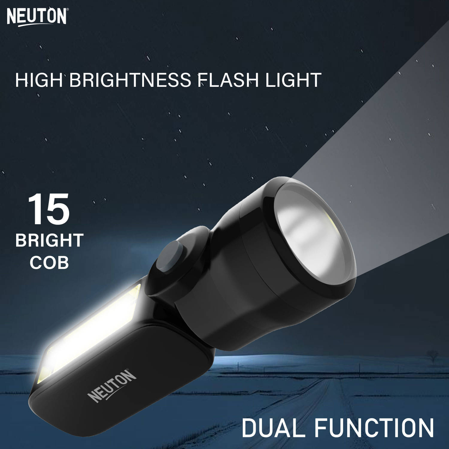     			NEUTON PRO - 20W Rechargeable Flashlight Torch ( Pack of 1 )