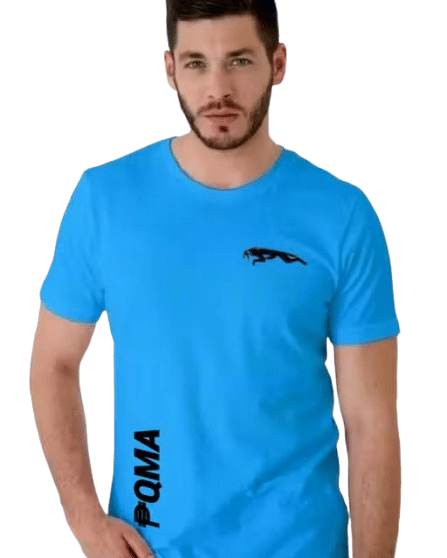 RAPZOD Men Polyester Regular Fit Printed T-Shirt ( Blue ) RAPZOD Men Polyester Regular Fit Printed T-Shirt ( Blue )