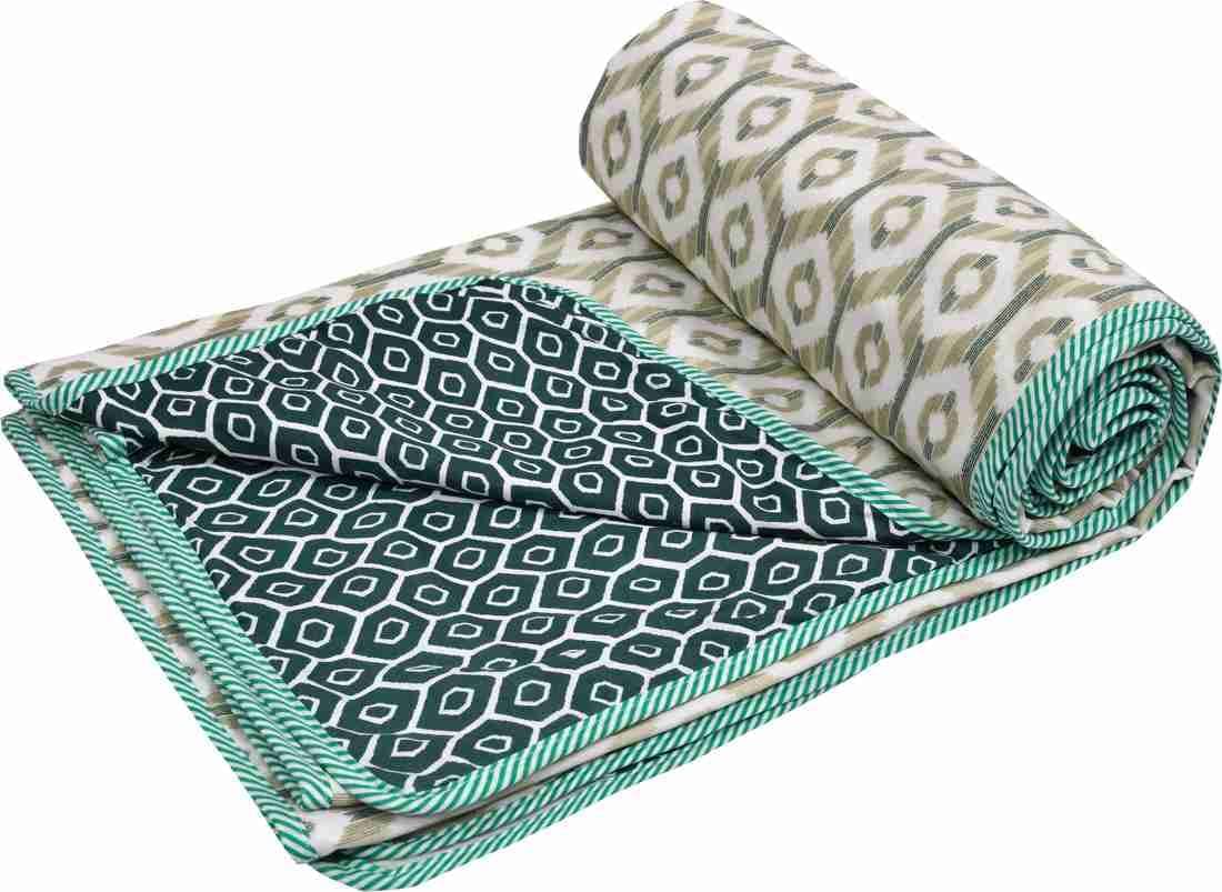     			Reversible Floral Printed Double Bed Dohar for AC Room - 220 cm x 244 cm (Width x Height)