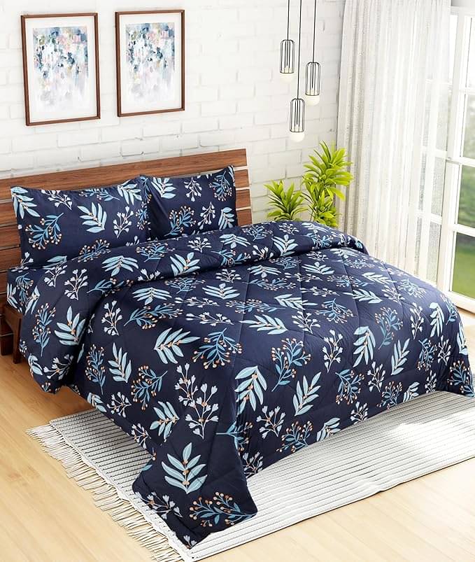 Printed Microfiber Heavy Winter 250 GSM Double Bed Comforter/Duvet/Quilt - 228 cm x 254 cm (Width x Height) Printed Microfiber Heavy Winter 250 GSM Double Bed Comforter/Duvet/Quilt - 228 cm x 254 cm (Width x Height)