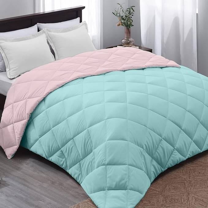 Reversible Microfiber Heavy Winter 250 GSM Double Bed Comforter/Duvet/Quilt - 254 cm x 228 cm (Width x Height) Reversible Microfiber Heavy Winter 250 GSM Double Bed Comforter/Duvet/Quilt - 254 cm x 228 cm (Width x Height)