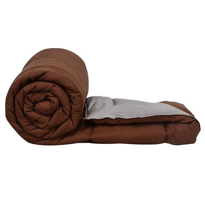 Reversible Microfiber Heavy Winter 250 GSM Double Bed Comforter/Duvet/Quilt - 254 cm x 228 cm (Width x Height) Reversible Microfiber Heavy Winter 250 GSM Double Bed Comforter/Duvet/Quilt - 254 cm x 228 cm (Width x Height)