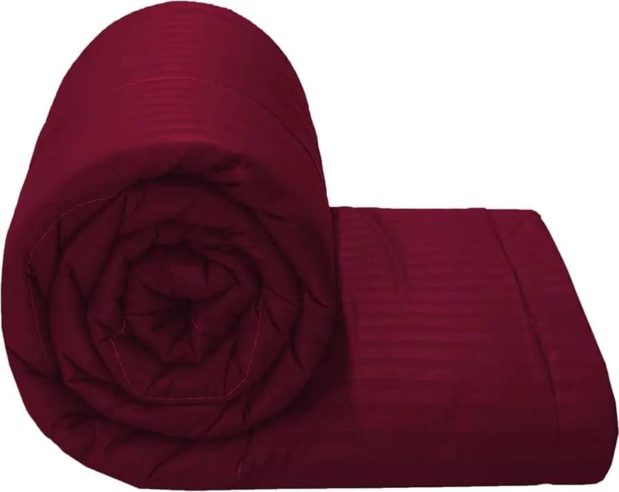 Striped Microfiber Heavy Winter 250 GSM Prime Double Bed Comforter/Duvet/Quilt - 228 cm x 254 cm (Width x Height) Striped Microfiber Heavy Winter 250 GSM Prime Double Bed Comforter/Duvet/Quilt - 228 cm x 254 cm (Width x Height)