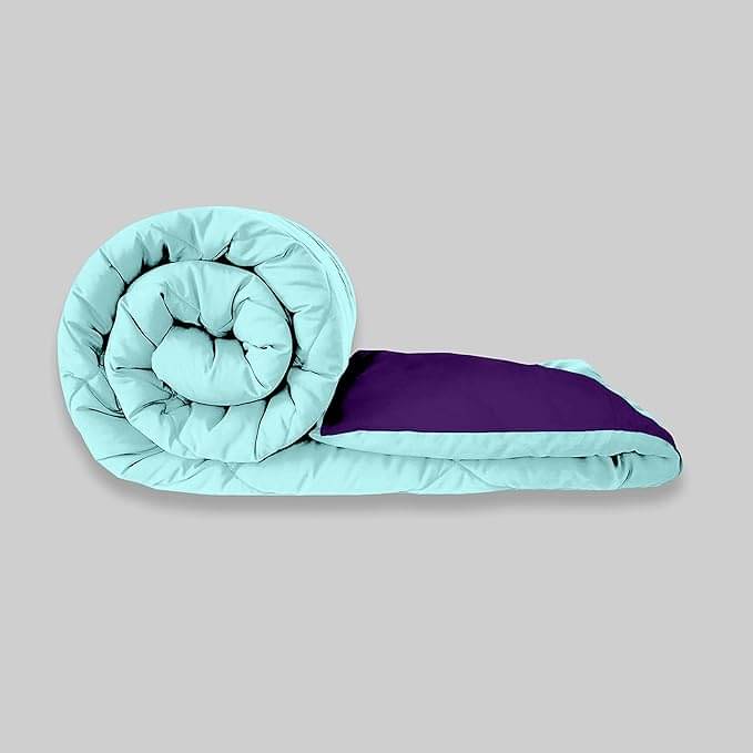 Reversible Microfiber Heavy Winter 250 GSM Double Bed Comforter/Duvet/Quilt - 254 cm x 228 cm (Width x Height) Reversible Microfiber Heavy Winter 250 GSM Double Bed Comforter/Duvet/Quilt - 254 cm x 228 cm (Width x Height)