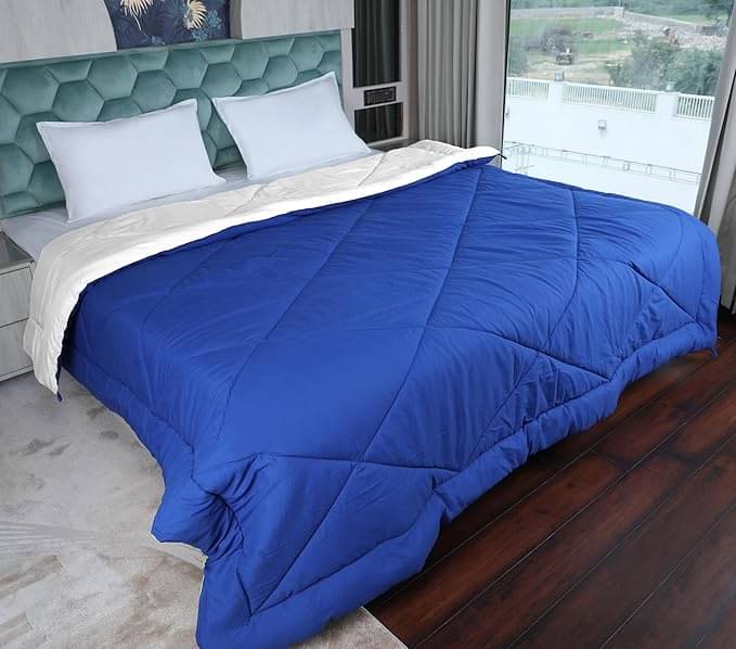 Reversible Microfiber Heavy Winter 250 GSM Double Bed Comforter/Duvet/Quilt - 254 cm x 228 cm (Width x Height) Reversible Microfiber Heavy Winter 250 GSM Double Bed Comforter/Duvet/Quilt - 254 cm x 228 cm (Width x Height)