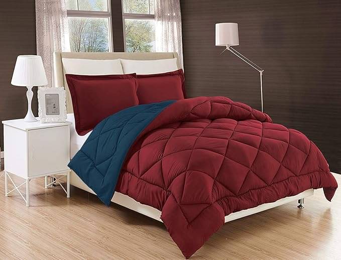 Reversible Microfiber Heavy Winter 250 GSM Single Bed Comforter/Duvet/Quilt - 152 cm x 228 cm (Width x Height) Reversible Microfiber Heavy Winter 250 GSM Single Bed Comforter/Duvet/Quilt - 152 cm x 228 cm (Width x Height)