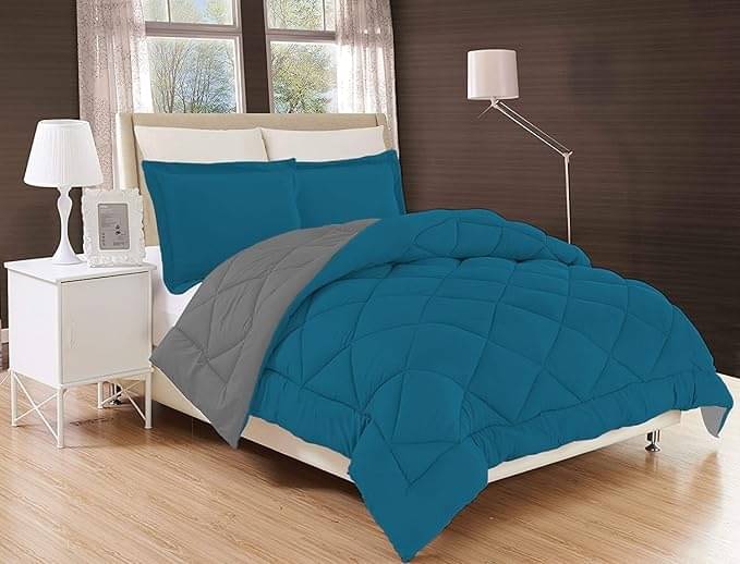 Reversible Microfiber Heavy Winter 250 GSM Single Bed Comforter/Duvet/Quilt - 152 cm x 228 cm (Width x Height) Reversible Microfiber Heavy Winter 250 GSM Single Bed Comforter/Duvet/Quilt - 152 cm x 228 cm (Width x Height)