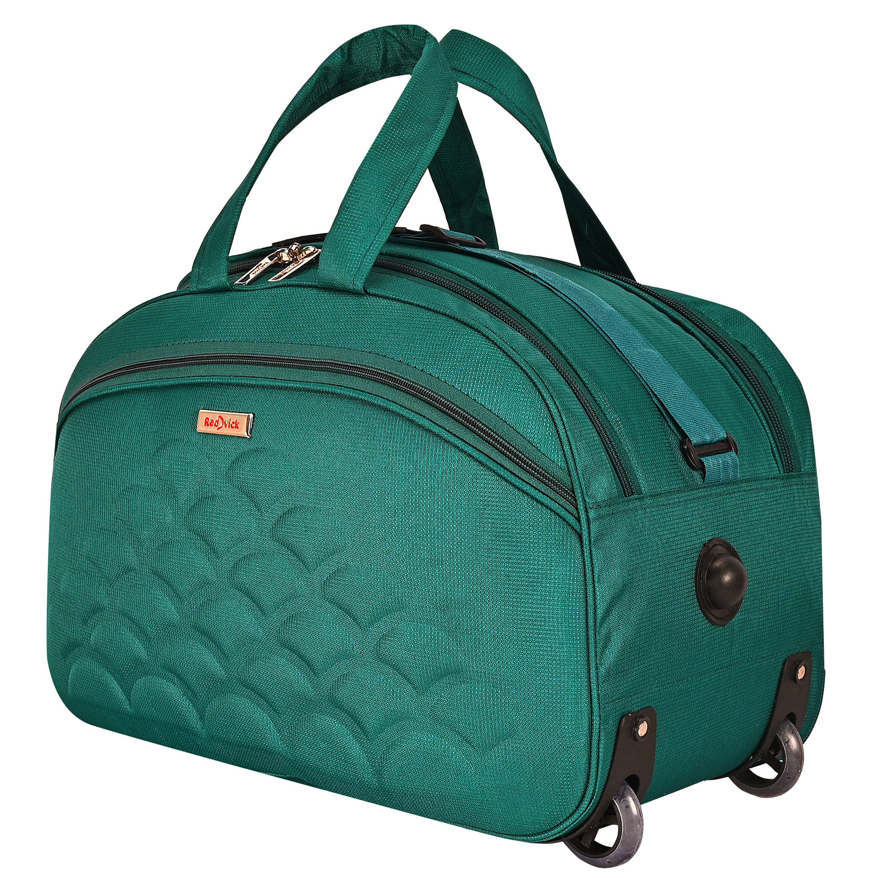     			Red vick 24 Ltrs Green Polyester Duffle Trolley