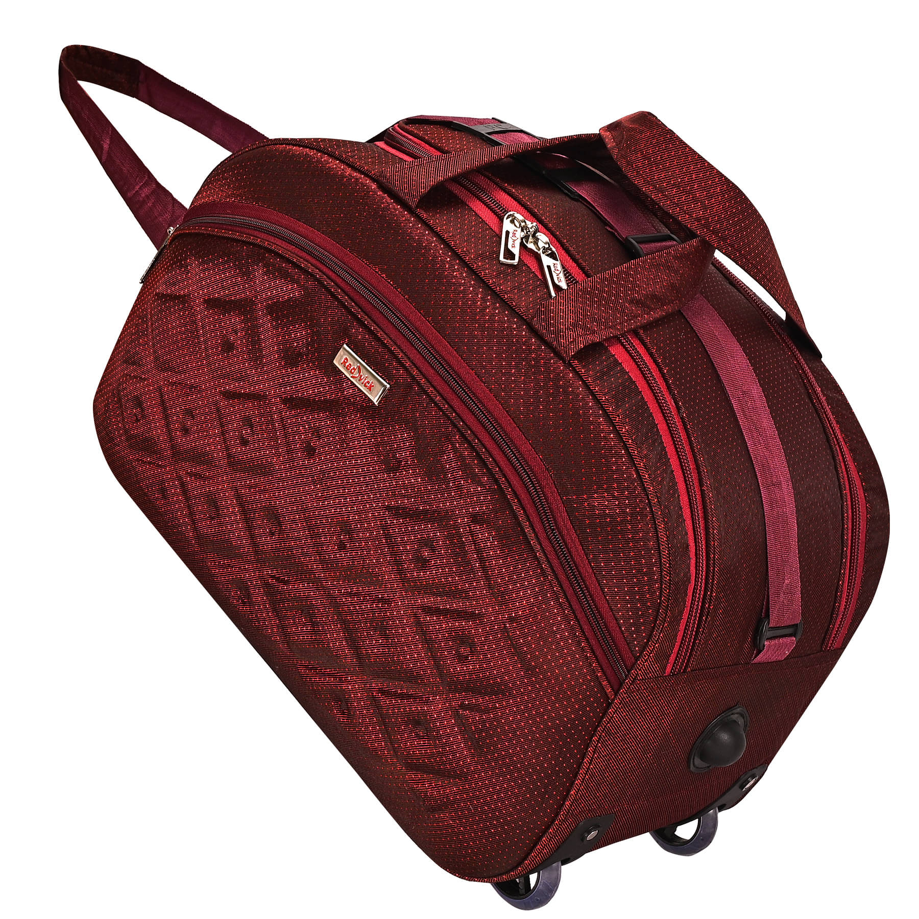     			Red vick 24 Ltrs Red Polyester Duffle Trolley