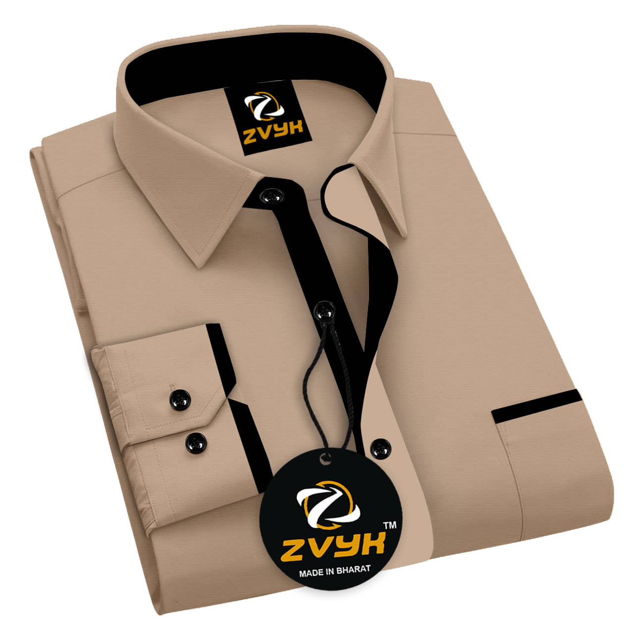 Sangani Cotton Blend Regular Fit Self Design Full Sleeves Men's Casual Shirt - Beige ( Pack of 1 ) Sangani Cotton Blend Regular Fit Self Design Full Sleeves Men's Casual Shirt - Beige ( Pack of 1 )