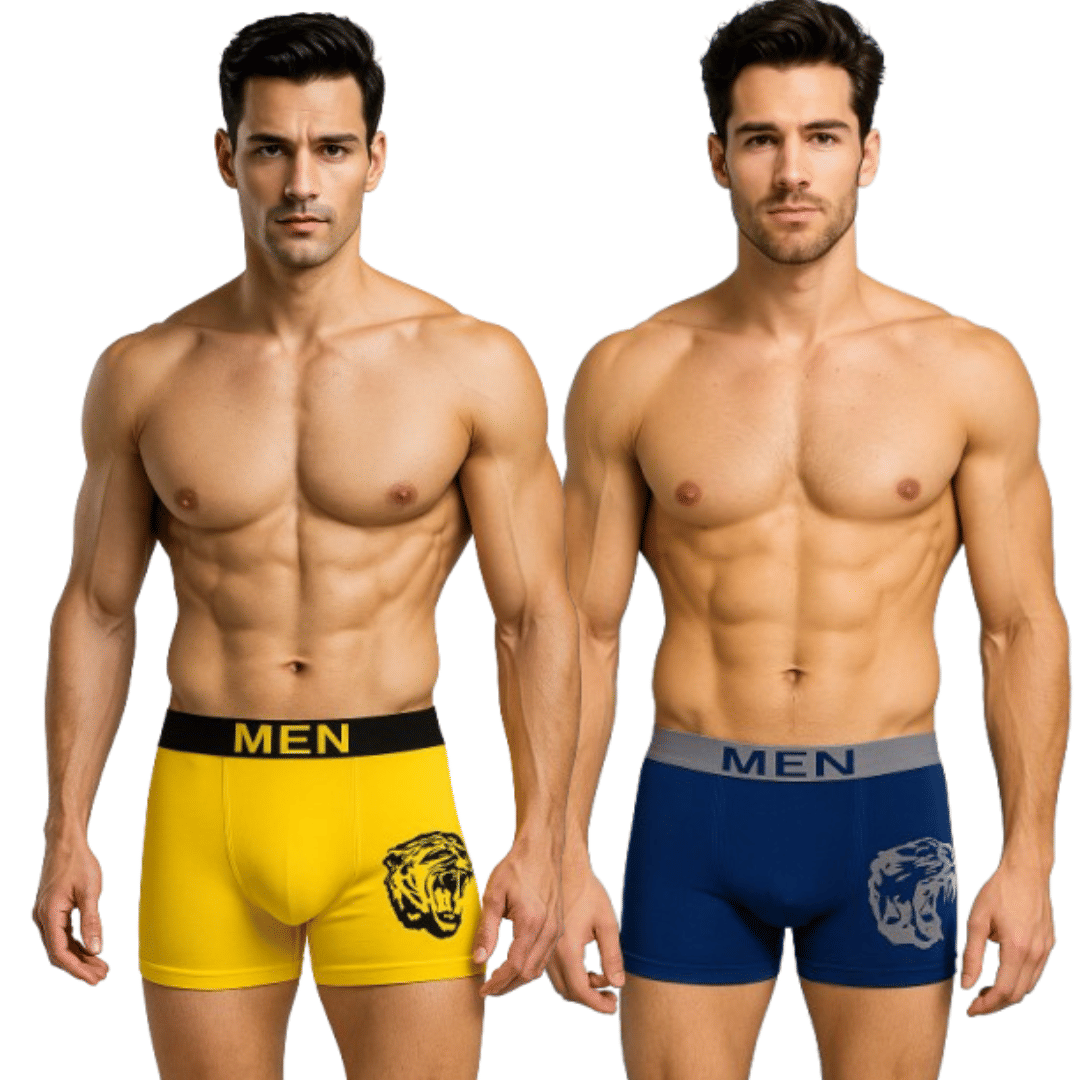     			SportZone Pack of 2 Spandex Trunks For Men's ( Yellow )