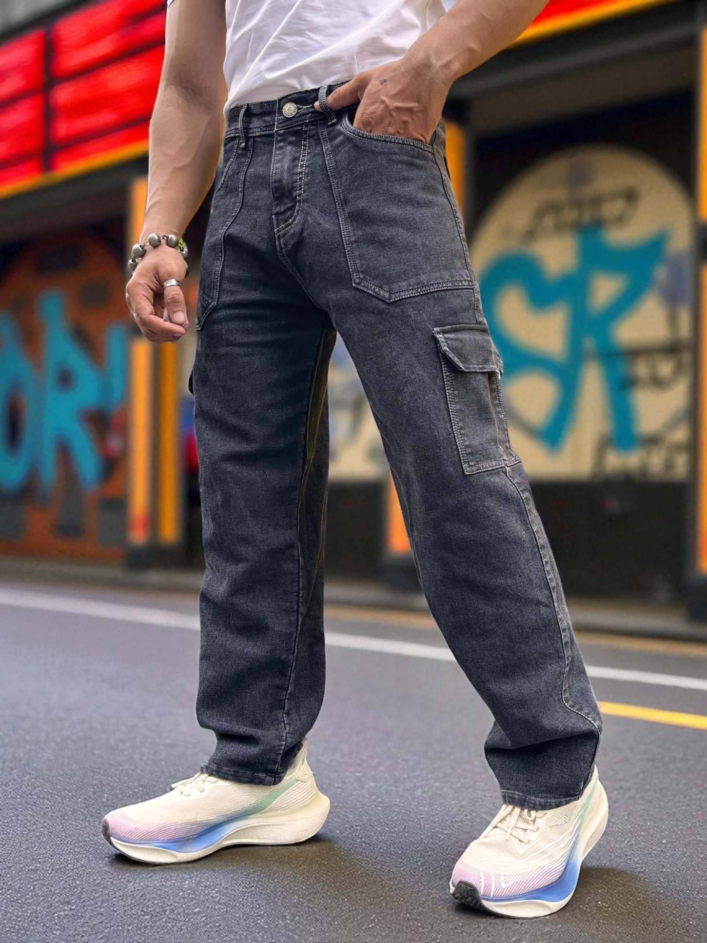     			Styzon Regular Fit Clean Look Men's Jeans - Black ( Pack of 1 )