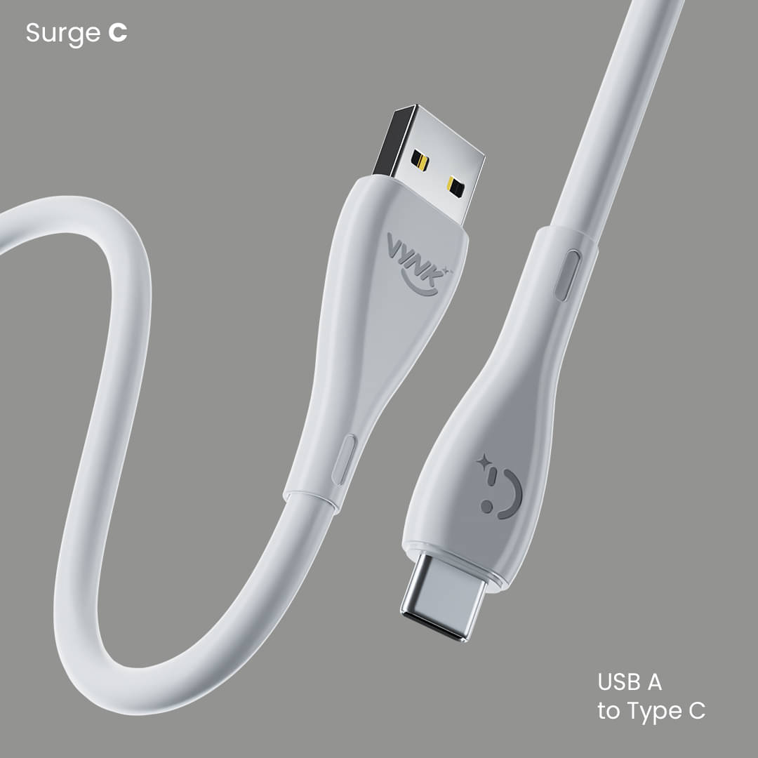     			Surge C ,USB A to Type C , 1m cable lenght , 10000+ Band Test pass, 3.1 Amp Charging output