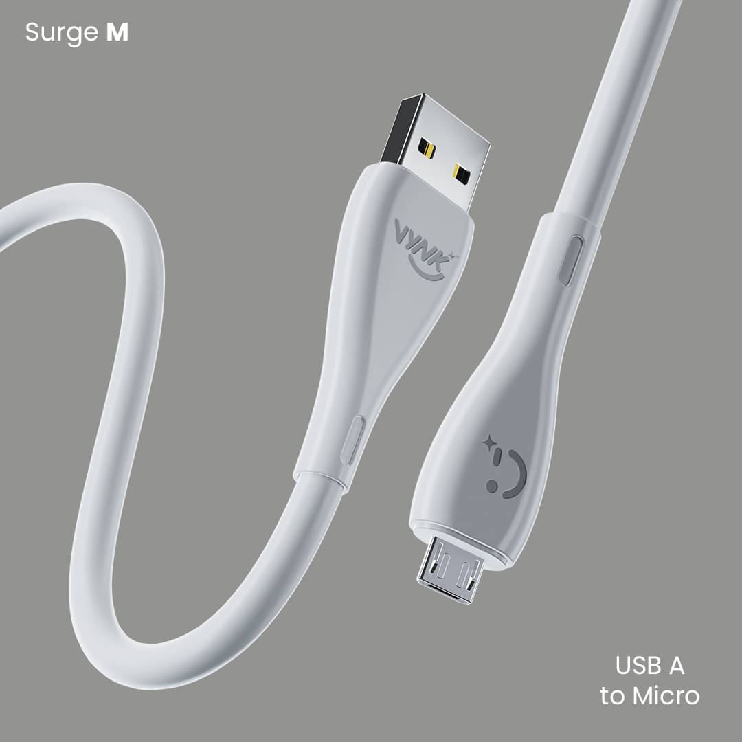     			Surge M ,3.1 Amp , 10000+ bend test pass, Fast sync , 1m charging cable
