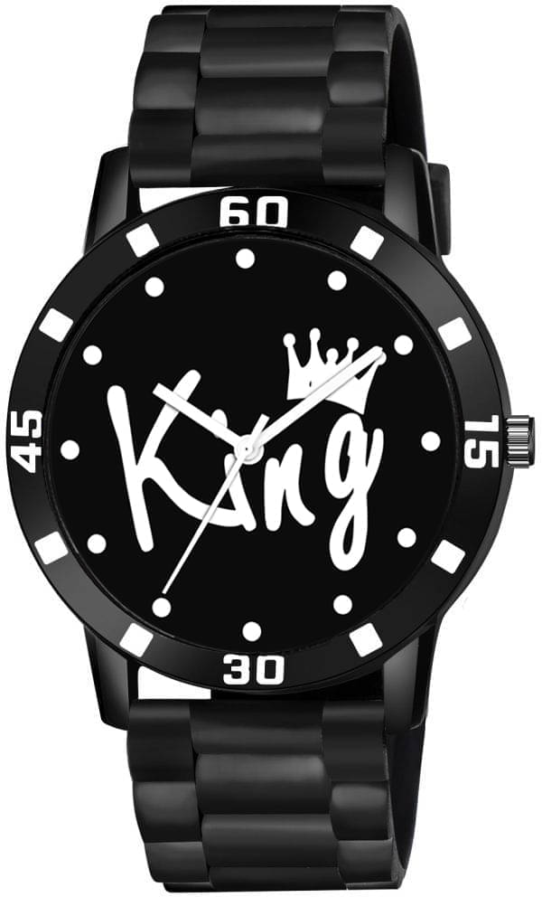     			TERIZLA Black Silicon Analog Men's Watch
