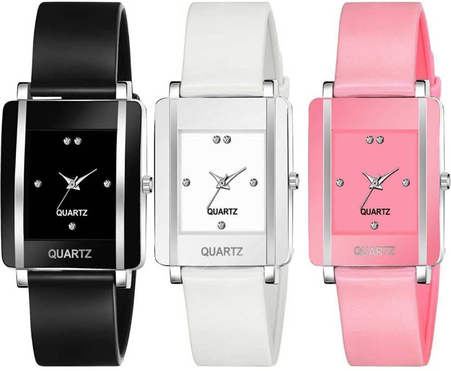     			TERIZLA Black Silicon Analog Womens Watch
