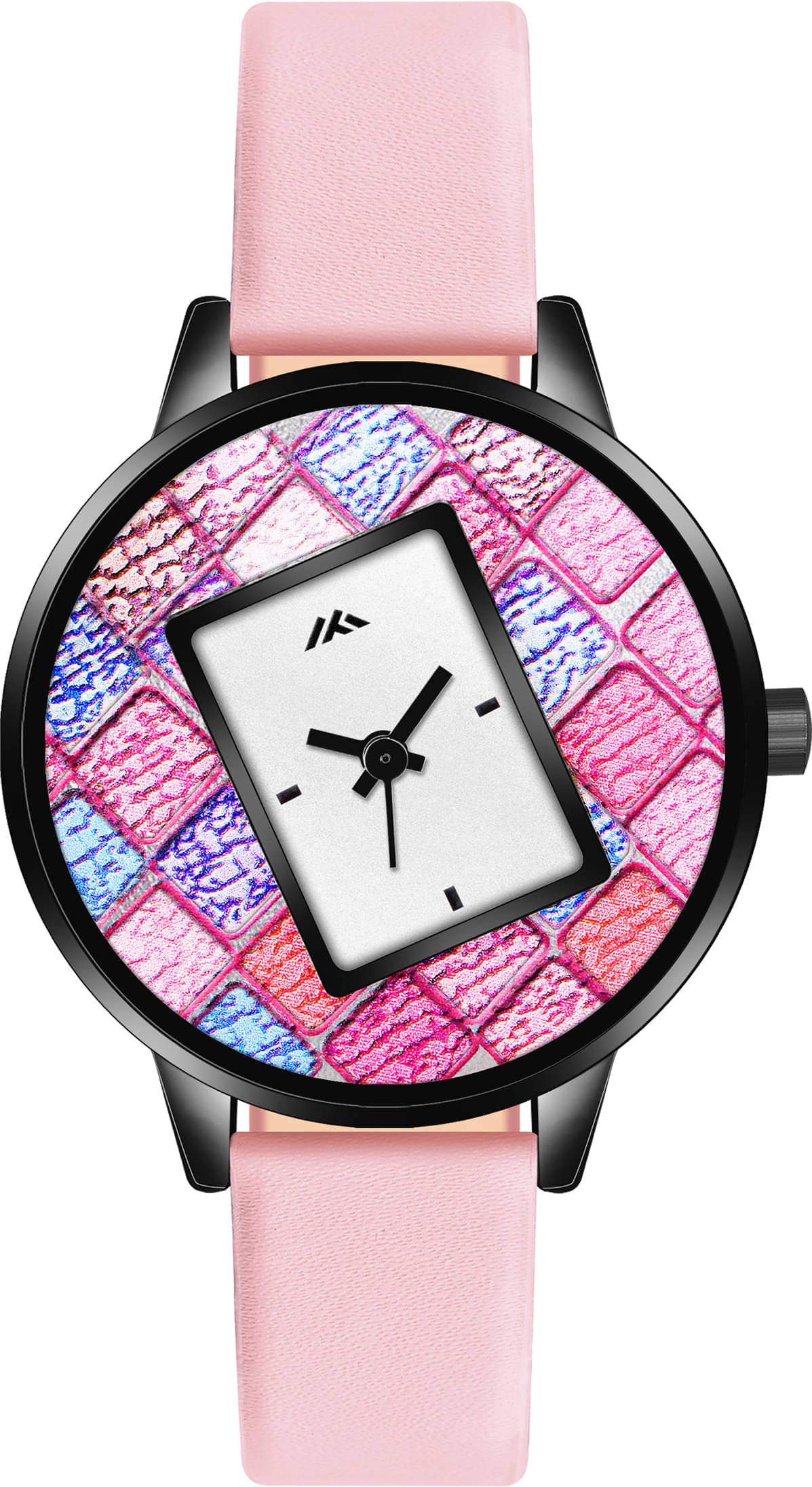     			TERIZLA Blue PU Analog Womens Watch