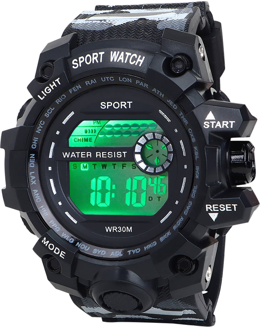     			TERIZLA Multicolor Silicon Analog-Digital Men's Watch