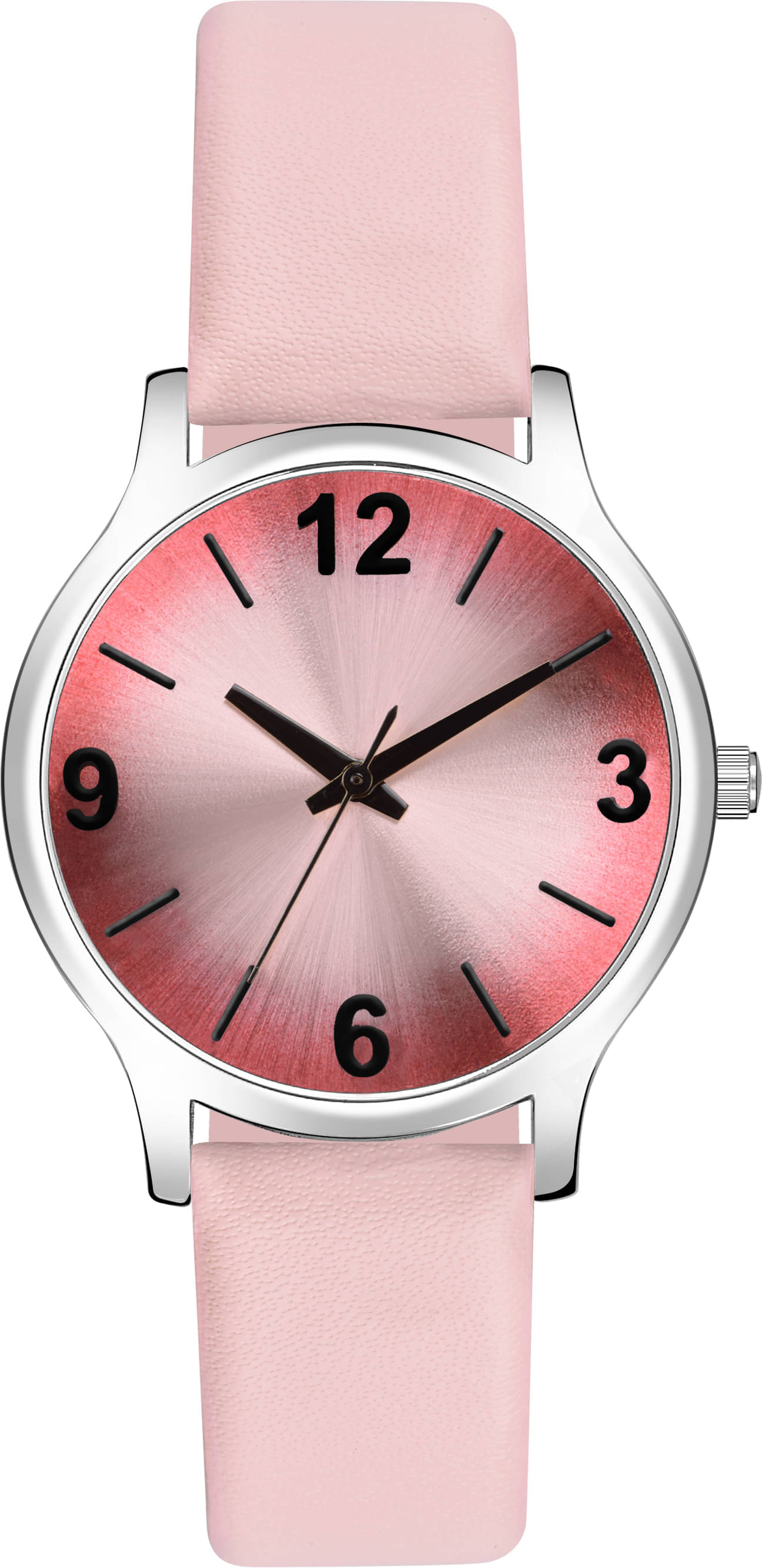     			TERIZLA Pink PU Analog Womens Watch