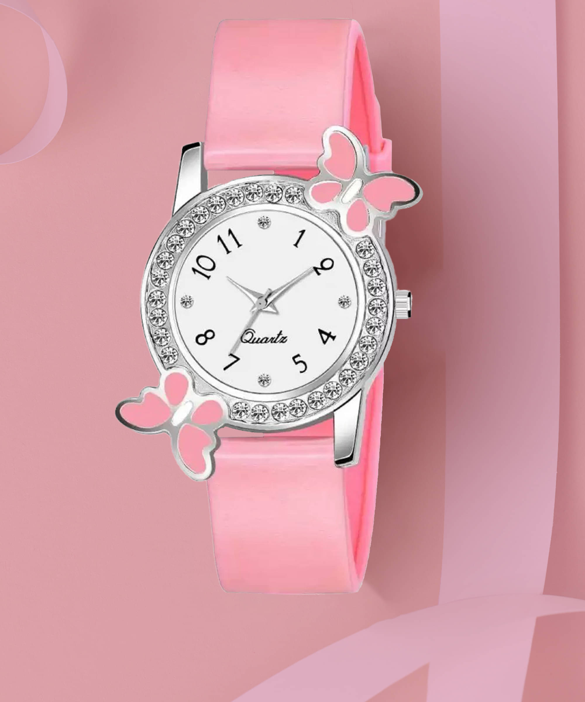    			TERIZLA Pink Silicon Analog Men's Watch