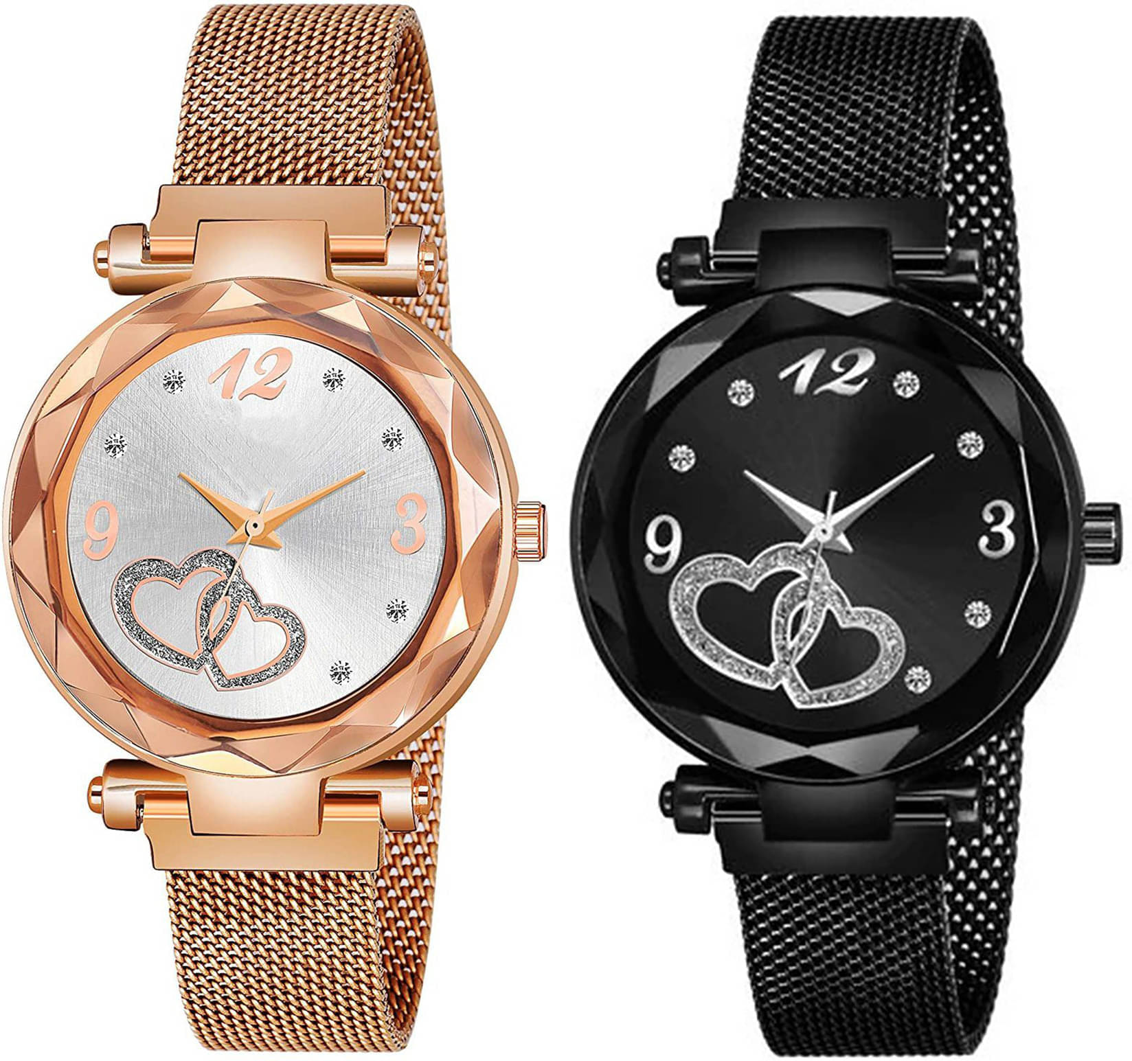     			TERIZLA Rose Gold Fabric Analog Men's Watch