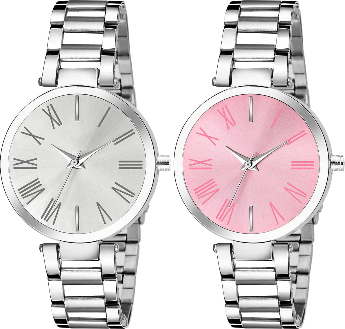     			TERIZLA Silver Silicon Analog Womens Watch