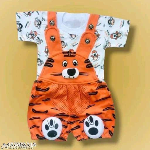     			TRU BEST Pack of 1 Unisex for Baby Cotton Blend Dungarees ( Multicolor )