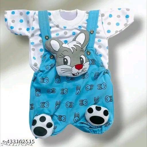     			TRU BEST Pack of 1 Unisex for Baby Cotton Blend Dungarees ( Multicolor )