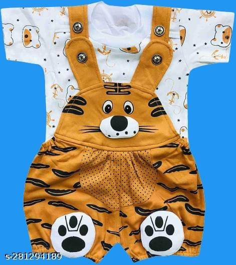     			TRU BEST Pack of 1 Unisex for Baby Cotton Blend Dungarees ( Multicolor )