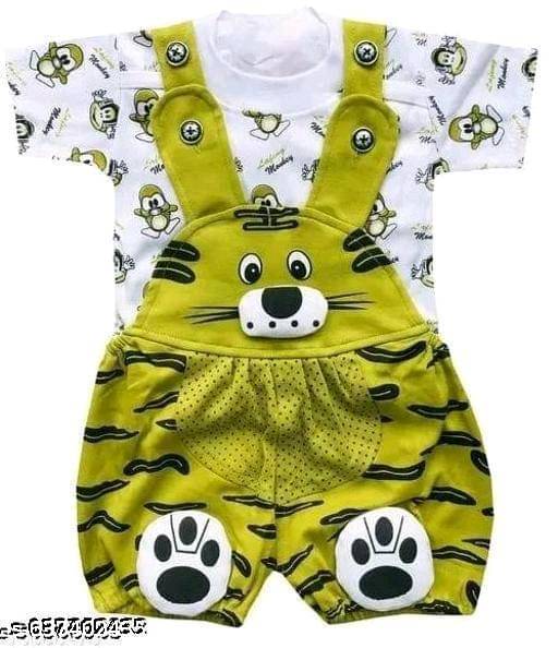     			TRU BEST Pack of 1 Unisex for Baby Cotton Blend Dungarees ( Multicolor )