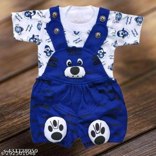     			TRU BEST Pack of 1 Unisex for Baby Cotton Blend Dungarees ( Multicolor )