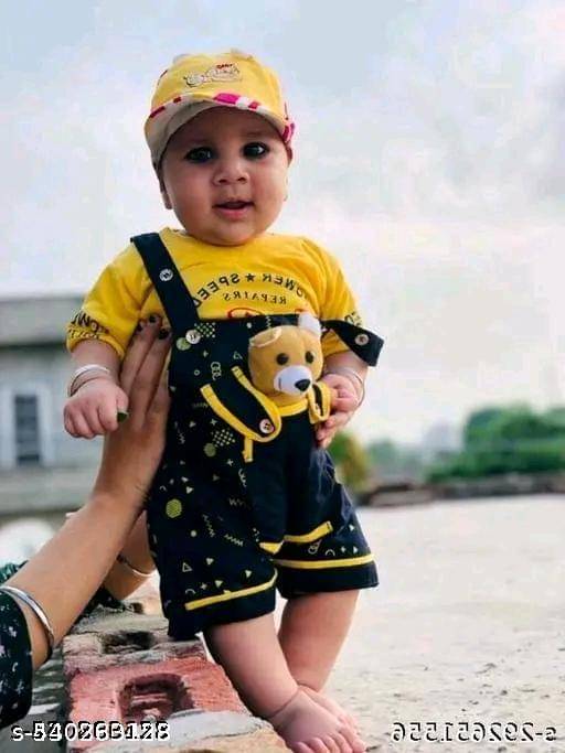     			TRU BEST Pack of 1 Unisex for Baby Cotton Blend Dungarees ( Multicolor )