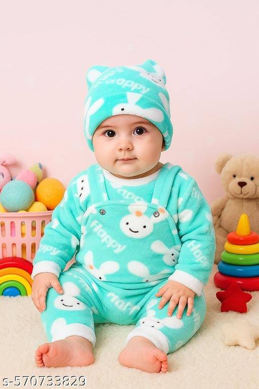     			TRU BEST Pack of 1 Unisex for Baby Cotton Blend Dungarees ( Multicolor )