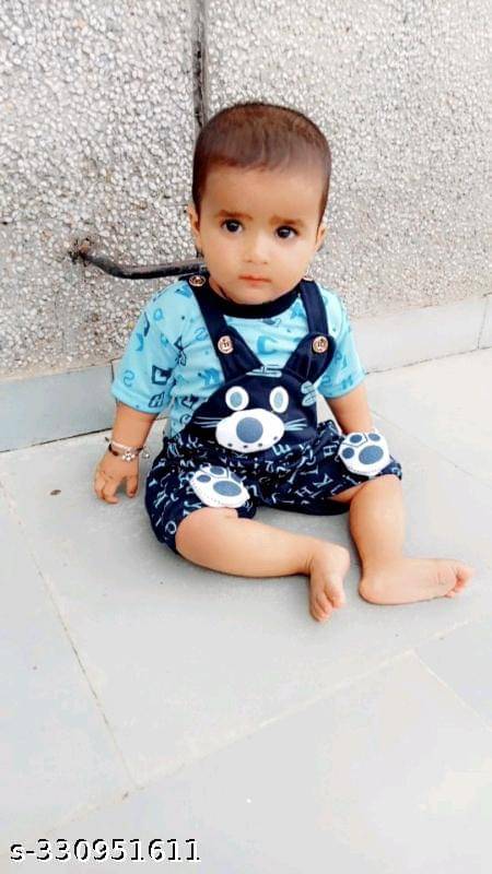     			TRU BEST Pack of 1 Unisex for Baby Cotton Blend Dungarees ( Multicolor )